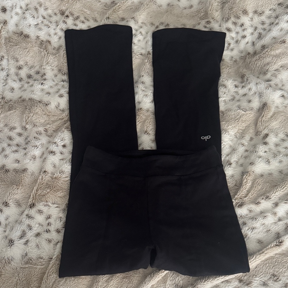ALO Yoga Black Flared Leggings